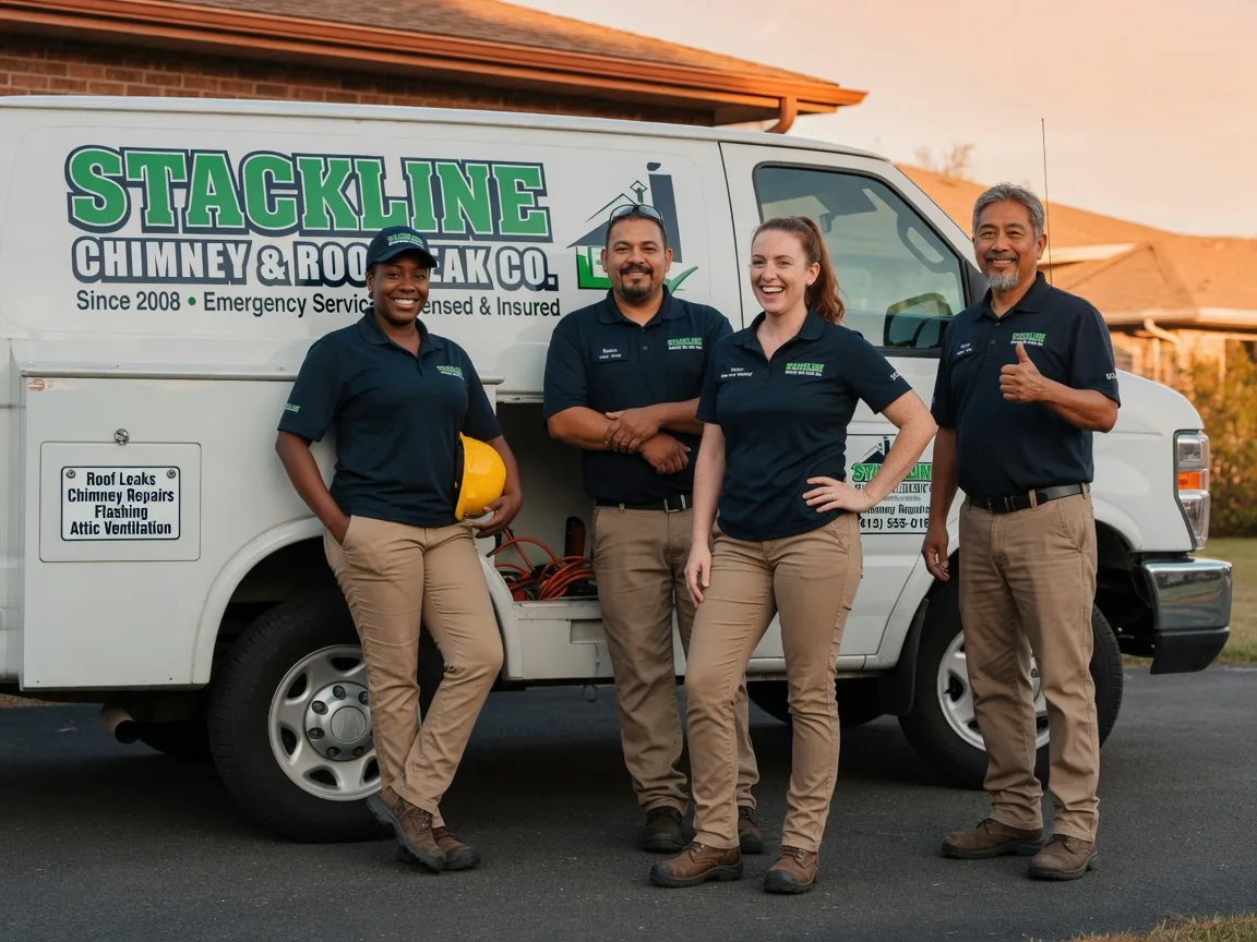 Chimney flashing repair company in Luzerne, IA